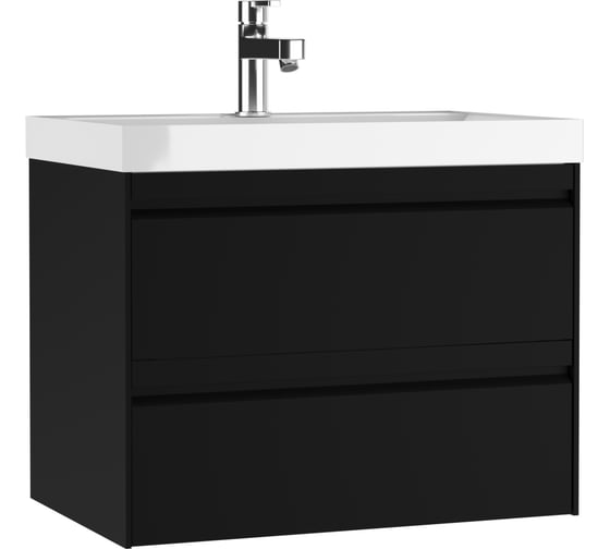 Тумба подвесная под раковину Домино UNIT 70 Chelsea В2 Черный DD4408T 1