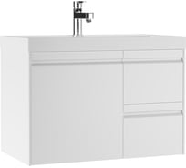 Тумба подвесная под раковину Домино UNIT 80 Chelsea В2 Белый DD4414T