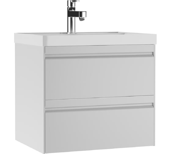 Тумба подвесная под раковину Домино UNIT 60 Chelsea В2 Белый DD4412T 1