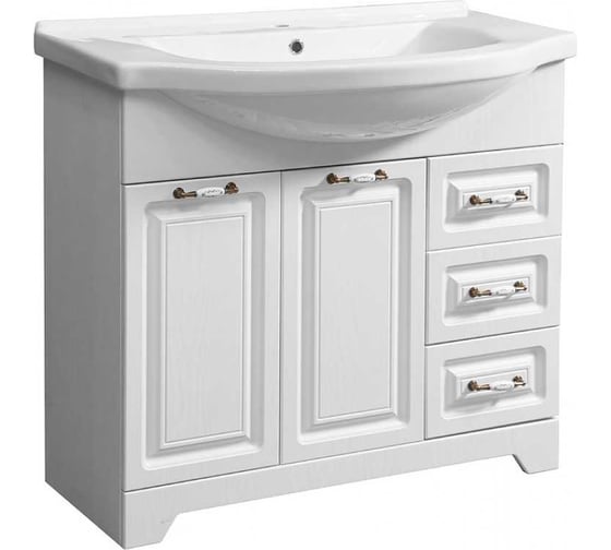 Тумба Stella Polar Кармела 85, ольха белая, Элеганс 85 SP-00001150 1