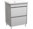 Тумба Stella Polar напольная Браво 60, слэйт, лакобель белое, Сомо 60 SP-00001333 1