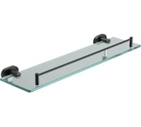 Полка стеклянная VIEIR настенная 1-ярусная, нержавеющая сталь, хром, V5121