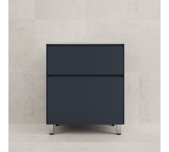 Тумба напольная Style Line ЛИМА 70 эмаль, под раковину LINE 70, 2 ящ., PLUS, графит, ЛС-00002459 1