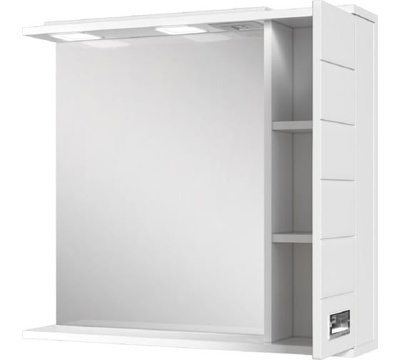 Шкаф-зеркало Домино Cube 75 правый DC5009HZ