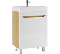 Тумба Айсберг Мечта под умывальник Енисей 60 без ящика, Дуб сонома DM2313T