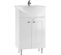 Тумба Айсберг Радуга под умывальник Уют 50 белый, без ящика, разобранная DA1140TR