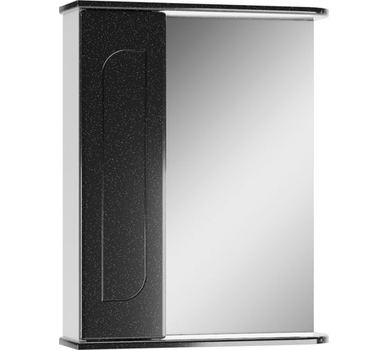 Шкаф-зеркало Айсберг Радуга 55 черный металлик, левый/правый DA1132HZR 1