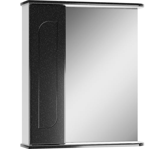 Шкаф-зеркало Айсберг Радуга 60 черный металлик, левый/правый DA1133HZR 1