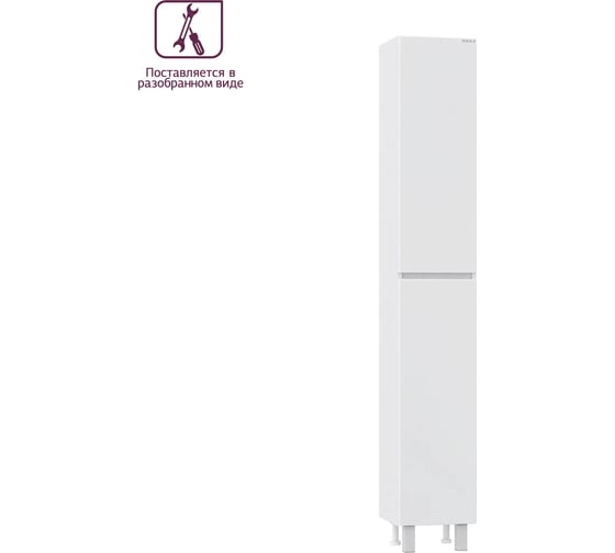 Пенал Onika Элита 30 напольный, белый, универсальный, разборный 403089 1