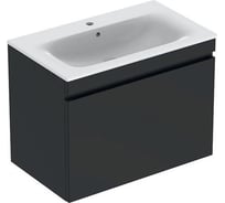 Шкафчик под раковину Geberit Slim с выдвижным ящиком, темно-серый матов 869581000 00000074774