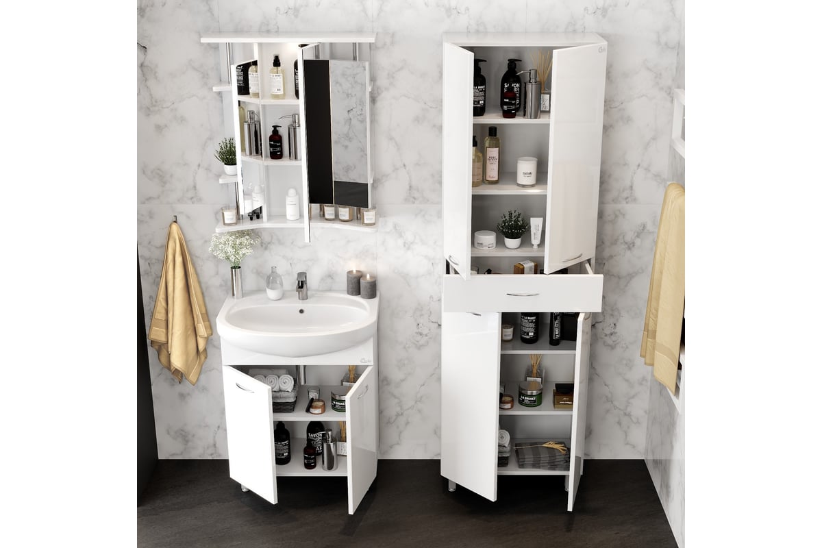 Пенал Onika Модерн 60 напольный, белый 406002 - выгодная цена, отзывы ...