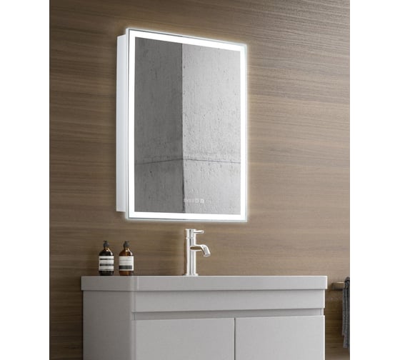 Зеркало-шкаф AZARIO Киото 50 + часы LED-00002356