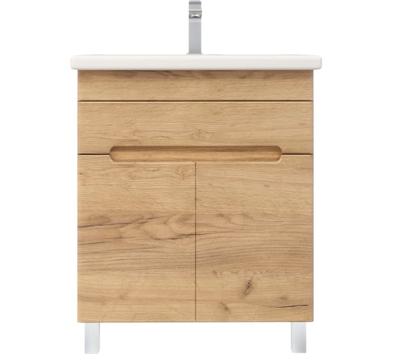 Тумба без раковины RUVANN NIKA 70 в ванную напольная, Голд крафт Т.NIKA-GК.П-70НР 1