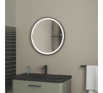 Зеркало Veneciana Тибр D 600 светодиодное бесконтактное черное 66068