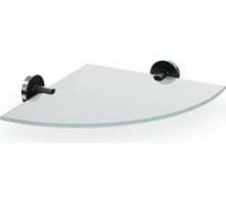 Угловая полка Fora LORD стекло, черный FOR-LORD035BL