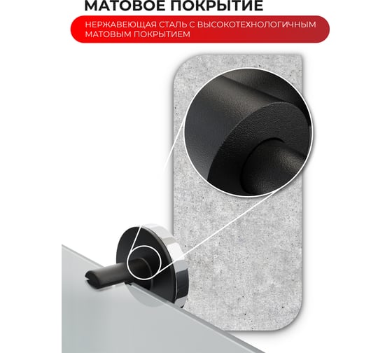 Угловая полка Fora LORD стекло, черный FOR-LORD035BL