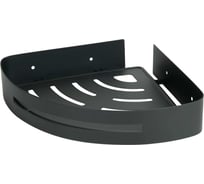 Полка угловая VIDAGE Стоун черная, металл 1422001