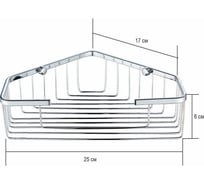 Полка металлическая угловая Ekko E335