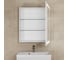 Зеркало-шкаф для ванной Uperwood с подсветкой Tanos_60*70 см, LED подсветка, белое ZTanos60w 2