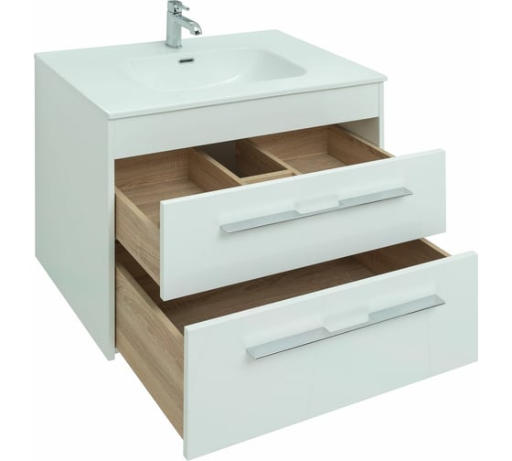 Тумба Aquanet Августа 80 Flat белый глянец 00277508