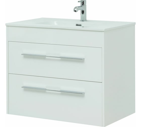 Тумба Aquanet Августа 80 Flat белый глянец 00277508