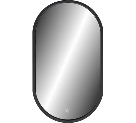Зеркало КОНТИНЕНТ НН Prime black LED-подсветка, сенсорный выключатель, мдф рама, 450x800 ЗЛП2199