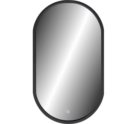 Зеркало КОНТИНЕНТ НН Prime black LED-подсветка, сенсорный выключатель, мдф рама, 450x800 ЗЛП2199