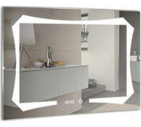 Зеркало MIXLINE "Отто" 800х600 сенсорный выключатель, светодиодная подсветка + часы 539782