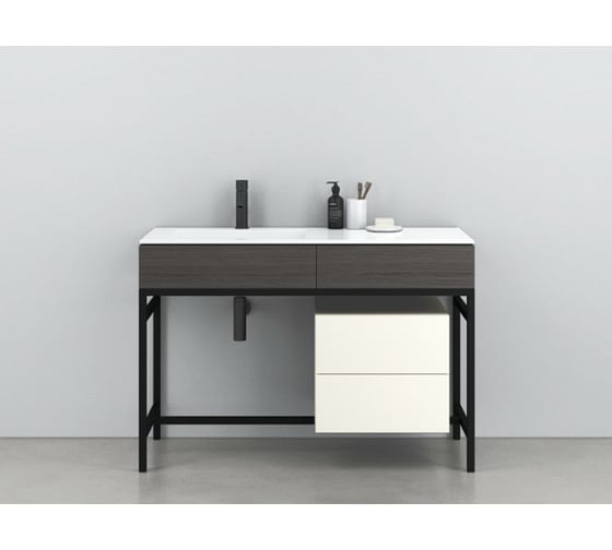 Консоль с 1 ящиком CIELO MILANO 120х50х18 см, цвет rovere grigio MIBCE RG 1
