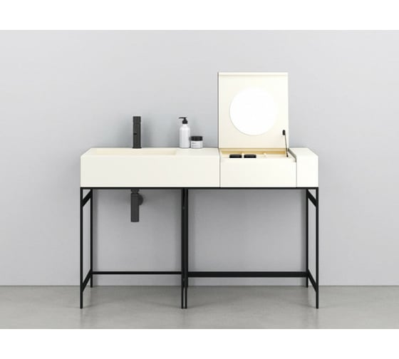 Стальной каркас CIELO NARCISO 130х50 см, черный матовый NAST NM