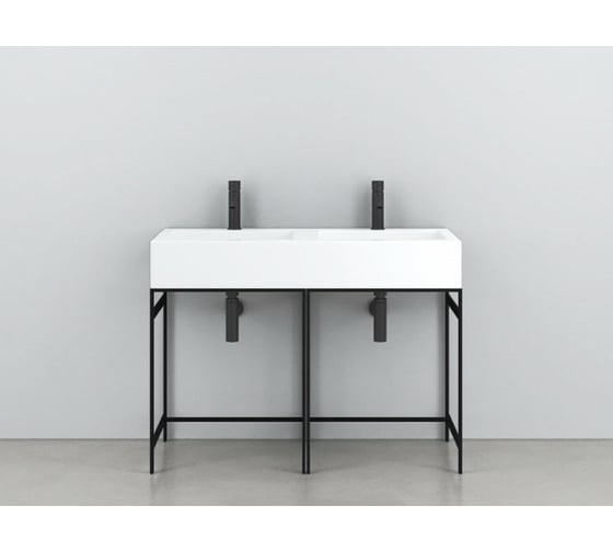 Стальной каркас CIELO NARCISO Doppio 113х50x66.5 см, черный матовый NASTD NM