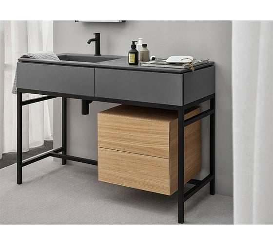 Стальной каркас CIELO MILANO 120х50x65.6 см, черный матовый MIST NM