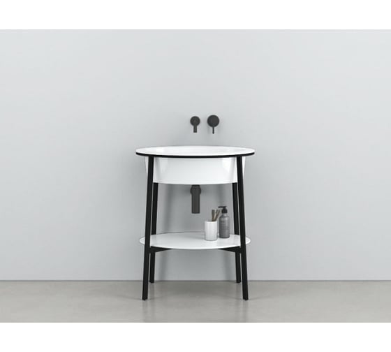 Столешница для установки в каркас CIELO CATINO OVALE цвет белый CAPIO WHITE 1