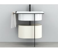 Структура для раковины и ящика CIELO KYROS 77х50х84 см, цвет черный матовый KYST NM