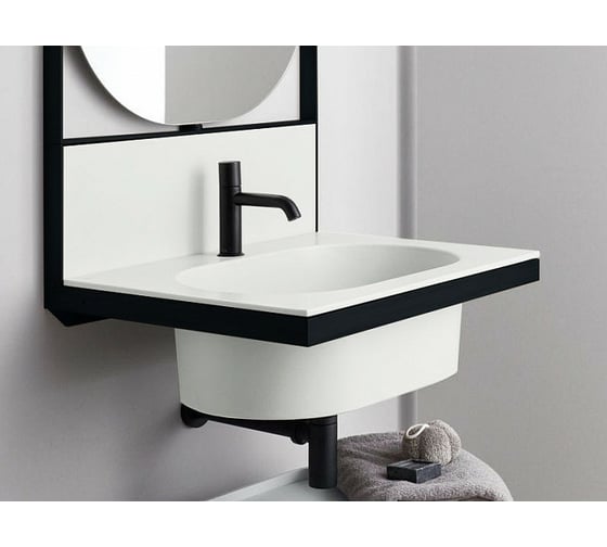 Каркас для раковины CIELO ELLE OVALE Matt Black ELSTOSP NM 1