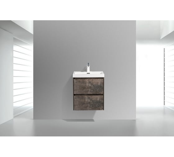 Подвесная база под раковину BelBagno PIETRA Stone MINI-500-2C-SO-PT