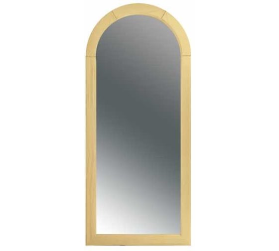 Зеркало Dubiel Vitrum Lustro, арка, в раме, светлая сосна, 46x105 см, DR 46x105 AJ 1