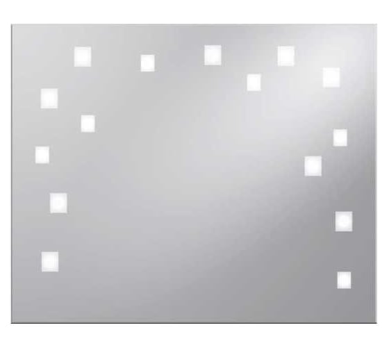 Зеркало Dubiel Vitrum Lustro, квадратное, с внутренней подсветкой, 110x90 см Volare 1