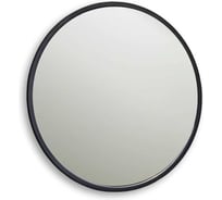 Зеркало DREJA MIRO, 70x70 см, металлическая рама, черный 99.2044