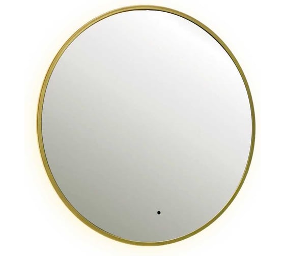 Зеркало DREJA SHINE, 80x80 см, металлическая рама, золото, бесконтактный сенсор, LED-подсветка, диммер 99.2049 1
