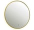 Зеркало DREJA SHINE, 80x80 см, металлическая рама, золото, бесконтактный сенсор, LED-подсветка, диммер 99.2049 1