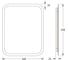 Зеркало с матированием и LED-подсветкой DEFESTO 15W (40x50 см) (Без выключателя) (Нейтральный белый свет) DF 3801 2