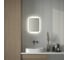 Зеркало с матированием и LED-подсветкой DEFESTO 15W (40x50 см) (ИК - выключатель) (Нейтральный белый свет) DF 3801R 3