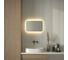 Зеркало с матированием и LED-подсветкой DEFESTO 17W (60x40 см) (ИК - выключатель) (Теплый белый свет) DF 3812RH 3