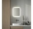 Зеркало с матированием и LED-подсветкой DEFESTO 19W (50x60 см) (ИК - выключатель) (Нейтральный белый свет) DF 3803R 3
