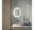 Зеркало с матированием и LED-подсветкой DEFESTO 15W (40x50 см) (Сенсорный выключатель) (Нейтральный белый свет) DF 3801S 3