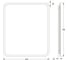 Зеркало с матированием и LED-подсветкой DEFESTO 23W (60x70 см) (Без выключателя) (Нейтральный белый свет) DF 3806 2