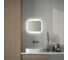 Зеркало с матированием и LED-подсветкой DEFESTO 15W (50x40 см) (ИК - выключатель) (Нейтральный белый свет) DF 3801RH 3