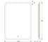 Зеркало с матированием и LED-подсветкой DEFESTO 21W (50x70 см) (ИК - выключатель) (Теплый белый свет) DF 3814R 2