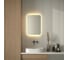 Зеркало с матированием и LED-подсветкой DEFESTO 21W (50x70 см) (ИК - выключатель) (Теплый белый свет) DF 3814R 3